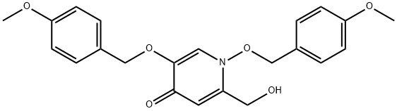 4(1H)-Pyridinone, 2-(hydroxymethyl)-1,5-bis[(4-methoxyphenyl)methoxy]-|2-(HYDROXYMETHYL)-1,5-BIS(4-METHOXYBENZYLOXY)PYRIDIN-4(2H)-ONE