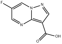 6-氟吡唑并[1,5-A]嘧啶-3-羧酸, 1205124-81-7, 结构式