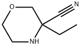 3-Morpholinecarbonitrile, 3-ethyl- Structure