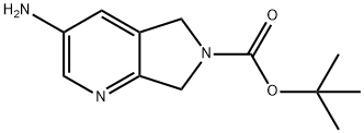 6H-Pyrrolo[3,4-b]pyridine-6-carboxylic acid, 3-amino-5,7-dihydro-, 1,1-dimethylethyl ester Struktur