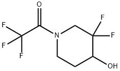 Ethanone, 1-(3,3-difluoro-4-hydroxy-1-piperidinyl)-2,2,2-trifluoro- 结构式