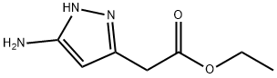 2-(3-氨基-1H-吡唑-5-基)乙酸乙酯 结构式