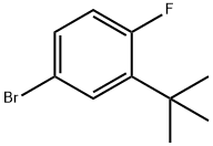 Benzene, 4-bromo-2-(1,1-dimethylethyl)-1-fluoro- Struktur