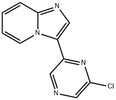 Imidazo[1,2-a]pyridine, 3-(6-chloro-2-pyrazinyl)- Structure