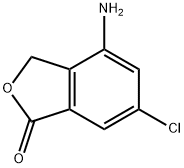 1(3H)-Isobenzofuranone, 4-amino-6-chloro- 化学構造式