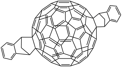 56,60:2'',3''][5,6]fullerene-C60-Ih Structure
