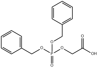 Acetic acid, 2-[[bis(phenylmethoxy)phosphinyl]oxy]- 结构式