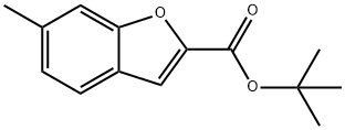 2-Benzofurancarboxylic acid, 6-methyl-, 1,1-dimethylethyl ester Structure