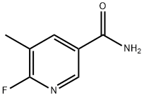 3-Pyridinecarboxamide, 6-fluoro-5-methyl- Struktur