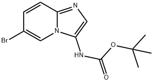 Carbamic acid, N-(6-bromoimidazo[1,2-a]pyridin-3-yl)-, 1,1-dimethylethyl ester 结构式