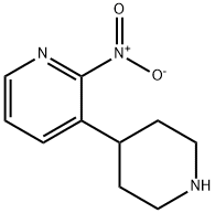 Pyridine, 2-nitro-3-(4-piperidinyl)- 结构式