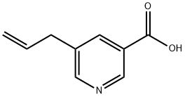 3-Pyridinecarboxylic acid, 5-(2-propen-1-yl)- Struktur