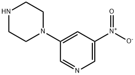 Piperazine, 1-(5-nitro-3-pyridinyl)-, 1211533-68-4, 结构式