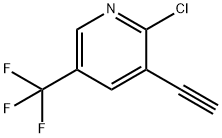2-Chloro-3-ethynyl-5-(trifluoromethyl)pyridine Structure