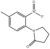 1-(4-Methyl-2-nitrophenyl)pyrrolidin-2-one 结构式