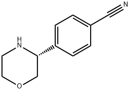 Benzonitrile, 4-(3R)-3-morpholinyl- Structure