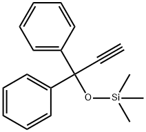 Benzene, 1,1'-[1-[(trimethylsilyl)oxy]-2-propyn-1-ylidene]bis- Structure