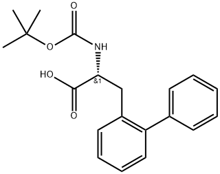 (2R)-3-{[1,1'-biphenyl]-2-yl}-2-{[(tert-butoxy)carbonyl]amino}propanoic acid Structure