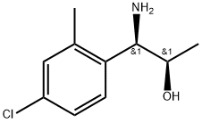 (1R,2R)-1-AMINO-1-(4-CHLORO-2-METHYLPHENYL)PROPAN-2-OL,1213045-25-0,结构式