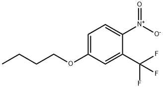 Benzene, 4-butoxy-1-nitro-2-(trifluoromethyl)- Struktur