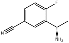 Benzonitrile, 3-[(1S)-1-aminoethyl]-4-fluoro- Struktur