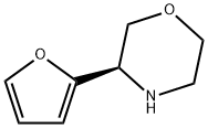 Morpholine, 3-(2-furanyl)-, (3R)- Structure