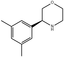 Morpholine, 3-(3,5-dimethylphenyl)-, (3S)- Structure