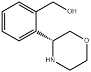 Benzenemethanol, 2-(3R)-3-morpholinyl- Structure