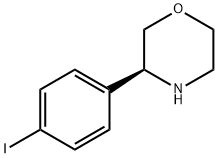 Morpholine,3-(4-iodophenyl)-,(3S)- Structure