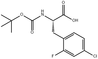 (Tert-Butoxy)Carbonyl L-2-Fluoro-4-chlorophe Structure