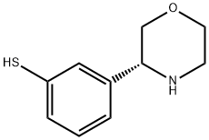 Benzenethiol, 3-(3R)-3-morpholinyl 结构式