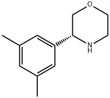Morpholine, 3-(3,5-dimethylphenyl)-, (3R)- Structure