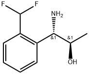 (1S,2R)-1-AMINO-1-[2-(DIFLUOROMETHYL)PHENYL]PROPAN-2-OL 结构式