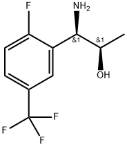 (1R,2R)-1-AMINO-1-[2-FLUORO-5-(TRIFLUOROMETHYL)PHENYL]PROPAN-2-OL 结构式