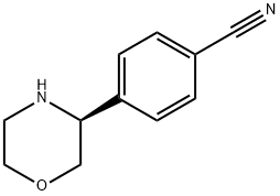 Benzonitrile, 4-(3S)-3-morpholinyl- Structure