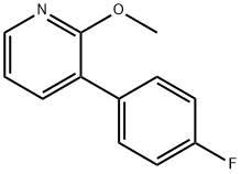 Pyridine, 3-(4-fluorophenyl)-2-methoxy- 化学構造式