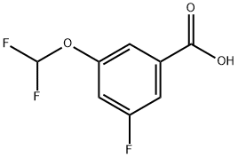 Benzoic acid, 3-(difluoromethoxy)-5-fluoro- Struktur