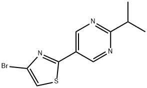 4-Bromo-2-(2-iso-propylpyrimidyl-5-yl)thiazole 结构式