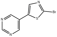 2-Bromo-5-(pyrimidyl-5-yl)thiazole 结构式