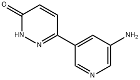 3-Hydroxy-6-(5-aminopyridyl-3-yl)pyridazine Structure