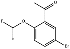 1-[5-bromo-2-(difluoromethoxy)phenyl]ethan-1-one Structure