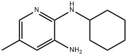 2,3-Pyridinediamine, N2-cyclohexyl-5-methyl- Structure