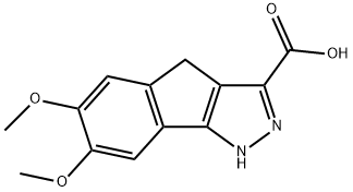 Indeno[1,2-c]pyrazole-3-carboxylic acid, 1,4-dihydro-6,7-dimethoxy-,1216231-84-3,结构式