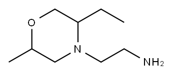 2-(5-乙基-2-甲基吗啉)乙烷-1-胺, 1216298-73-5, 结构式