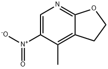 4-METHYL-5-NITRO-2,3-DIHYDROFURO[2,3-B]PYRIDINE Struktur