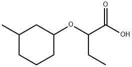 2-[(3-甲基环己基)氧基]丁酸,1218052-49-3,结构式