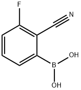 (2-氰基-3-氟苯基)硼酸, 1218993-03-3, 结构式