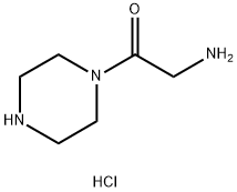 2-胺-1-(哌嗪-1-基)乙-1-酮二盐酸盐, 1219158-50-5, 结构式
