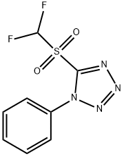 1H-Tetrazole, 5-[(difluoromethyl)sulfonyl]-1-phenyl- Struktur