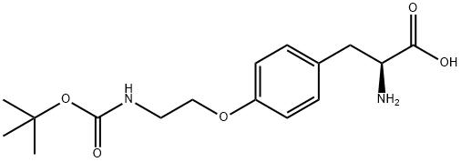 L-Tyrosine, O-[2-[[(1,1-dimethylethoxy)carbonyl]amino]ethyl]- 结构式